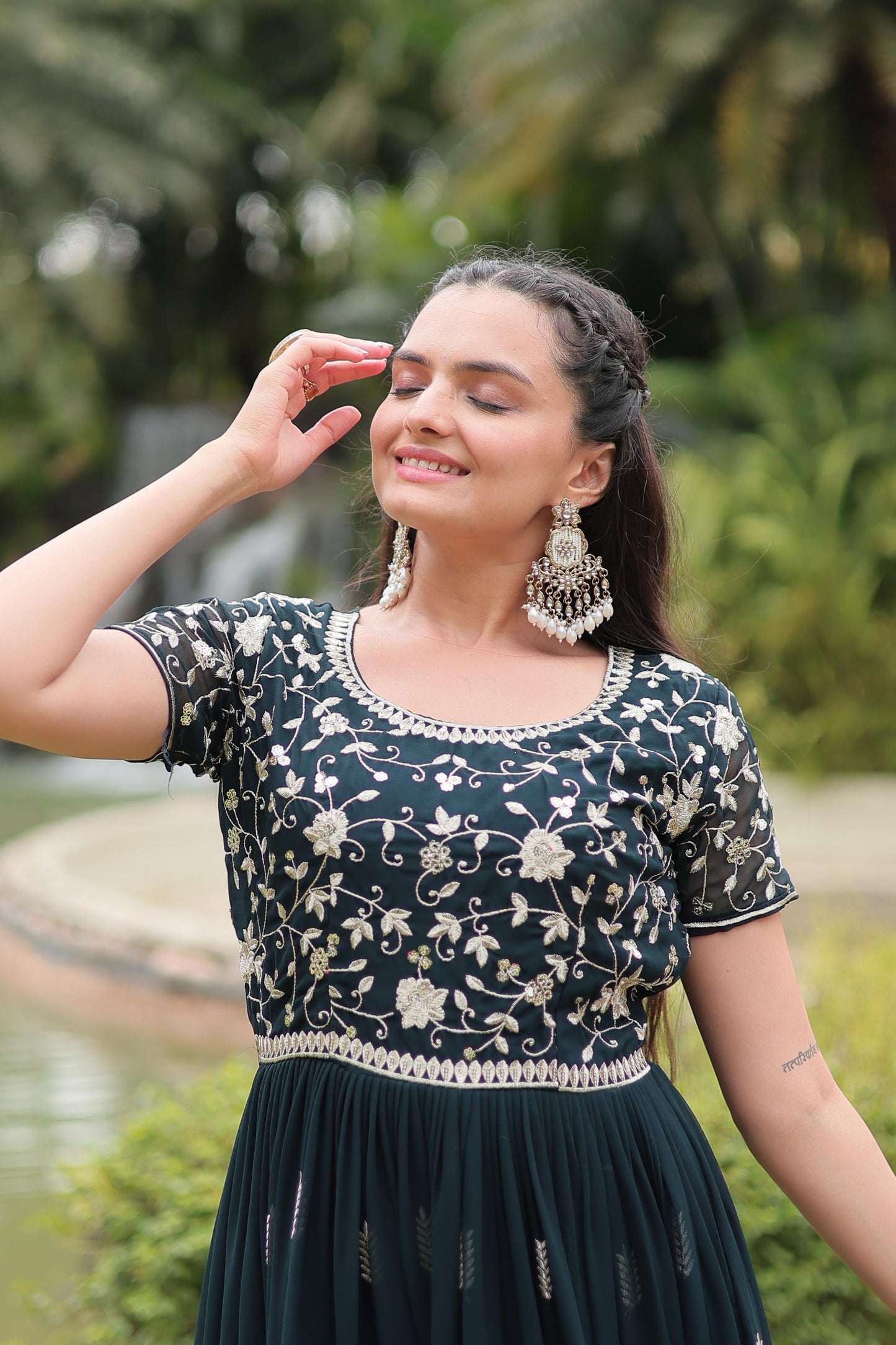 Intricate Zari and Sequin Embroidered Gown