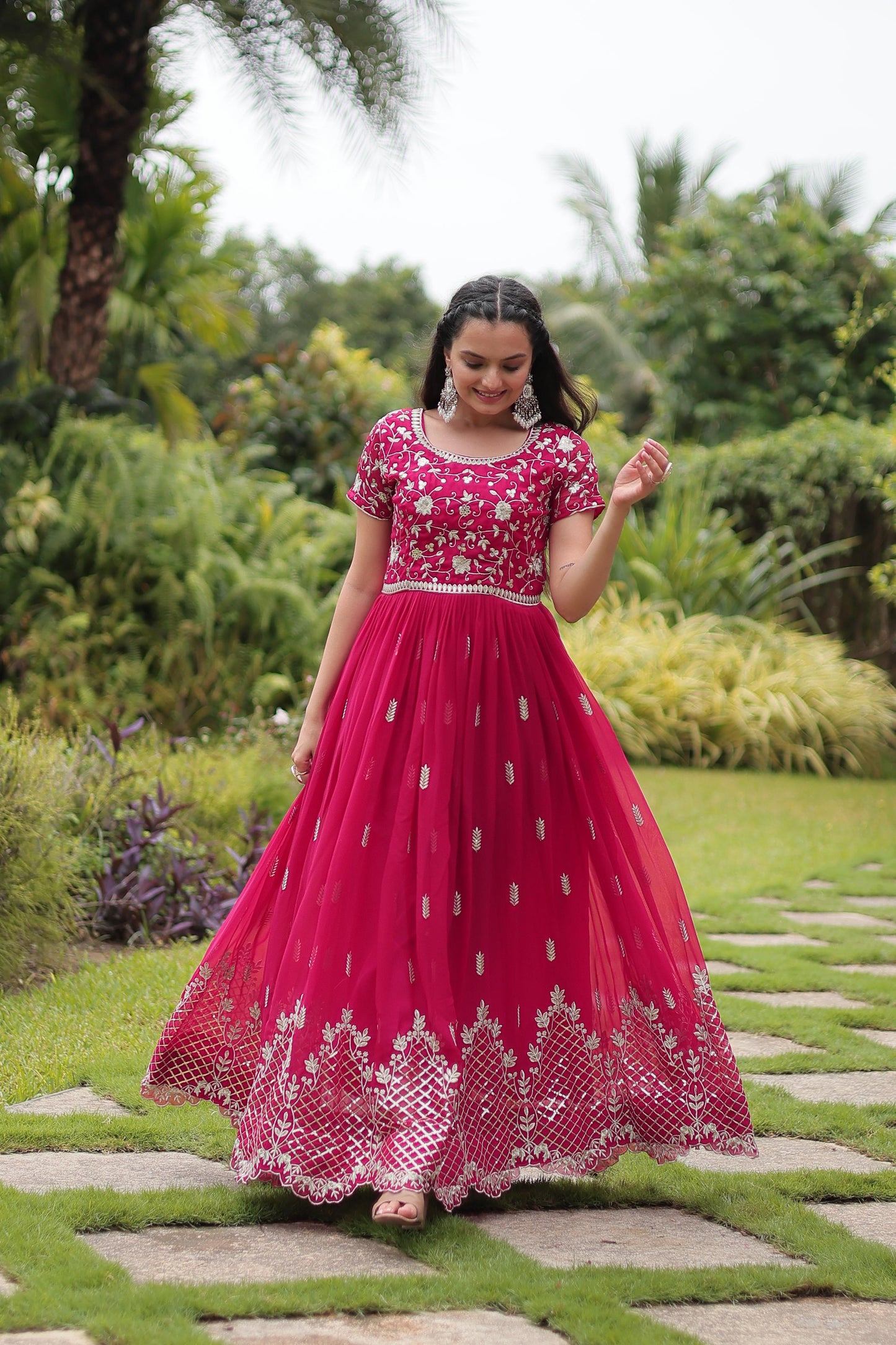 Intricate Zari and Sequin Embroidered Gown