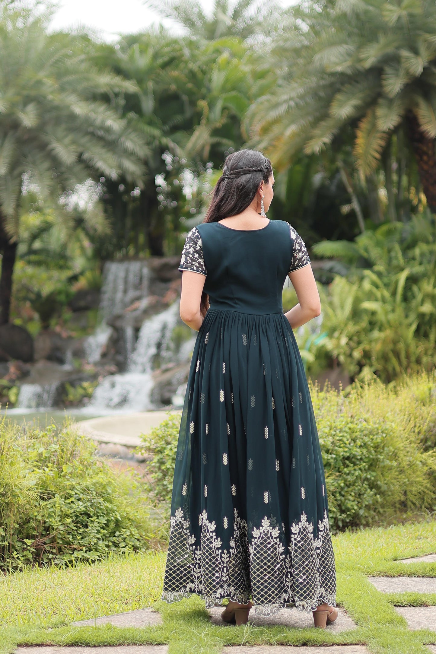 Intricate Zari and Sequin Embroidered Gown