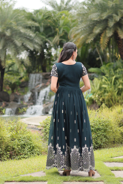 Intricate Zari and Sequin Embroidered Gown