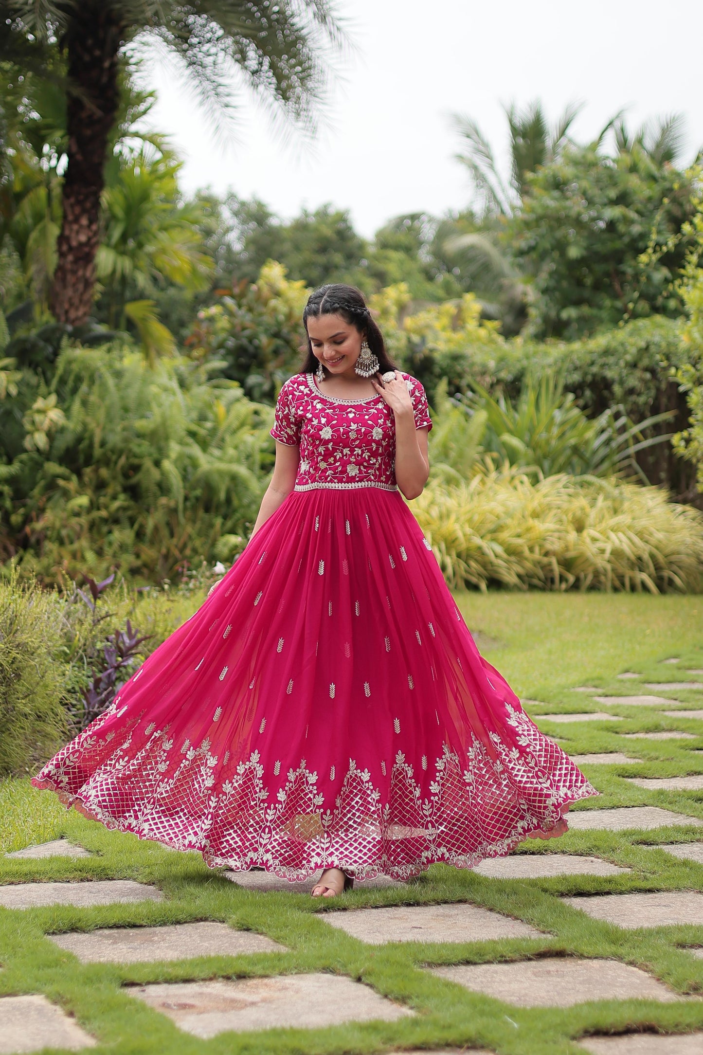 Intricate Zari and Sequin Embroidered Gown
