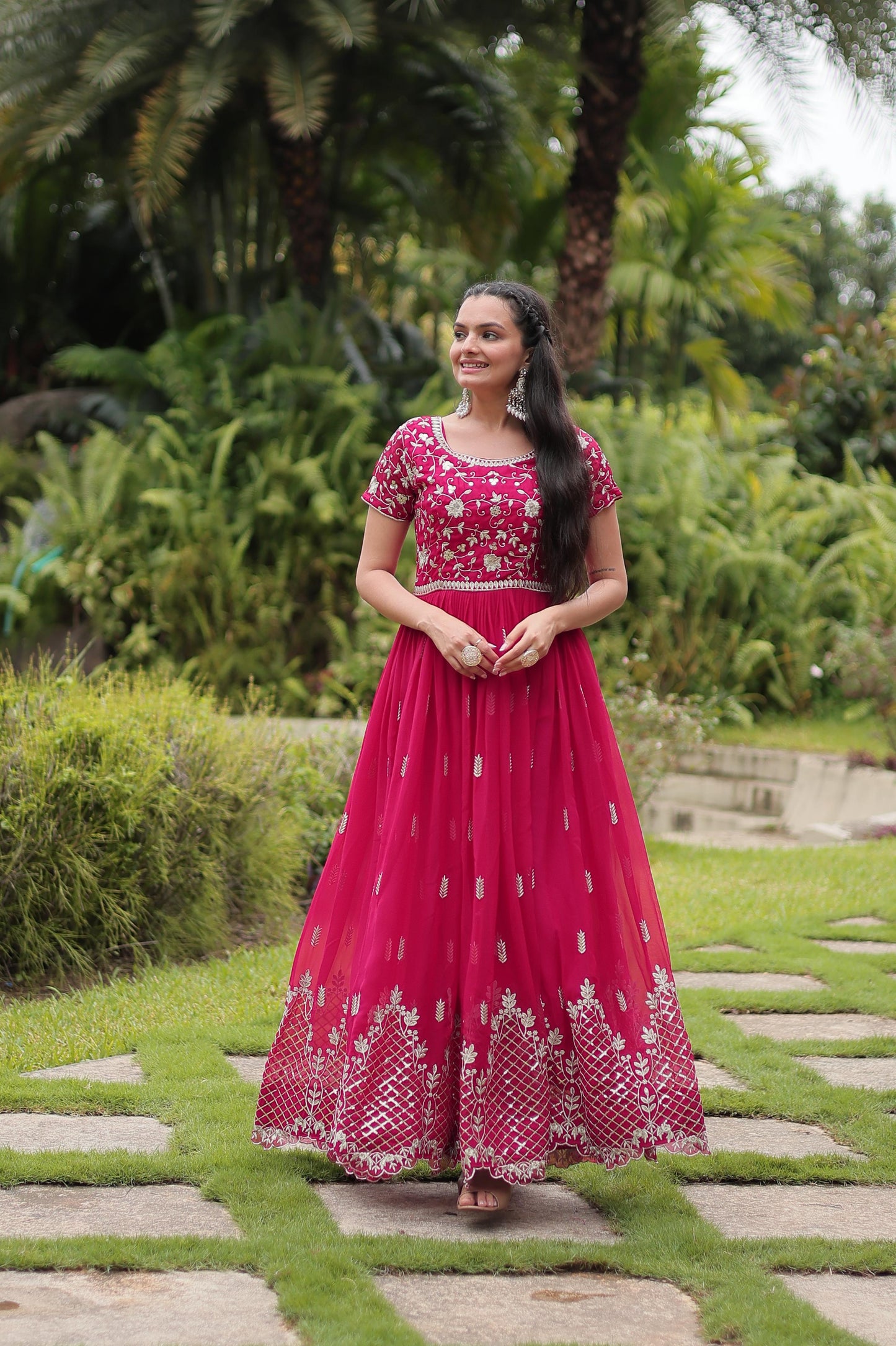 Intricate Zari and Sequin Embroidered Gown
