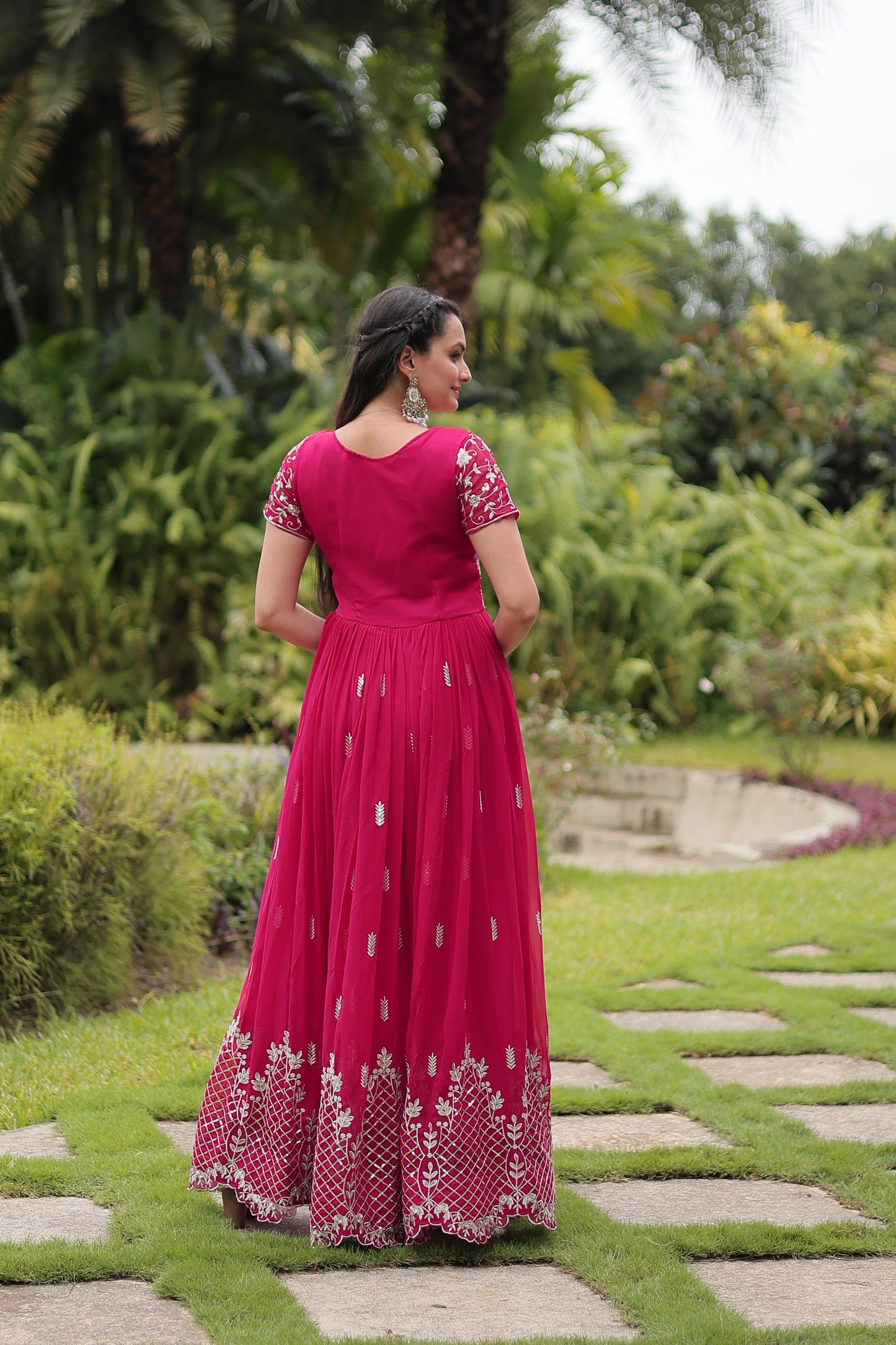 Intricate Zari and Sequin Embroidered Gown