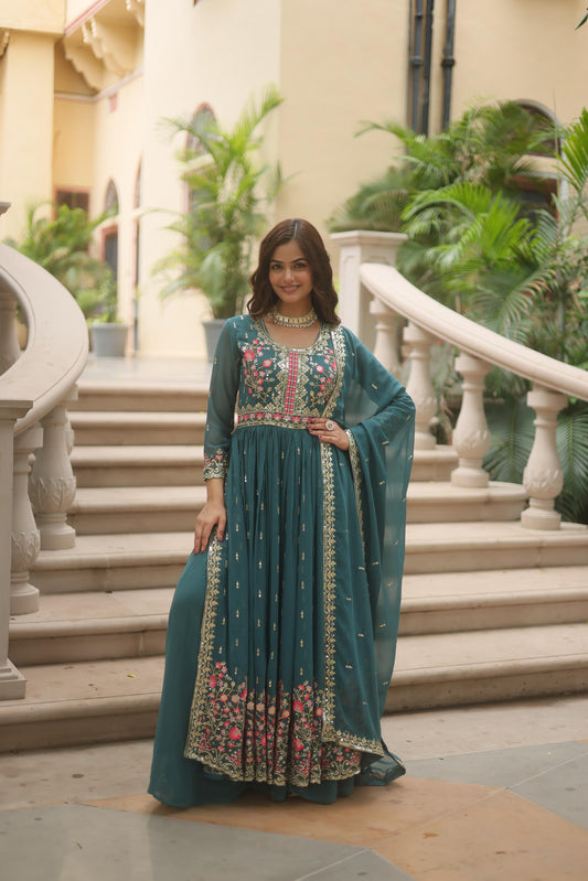 Beautiful Glimmering Sequins Sharara Suit Set
