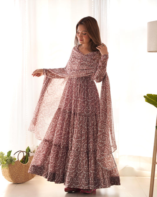 Georgette Printed Anarkali