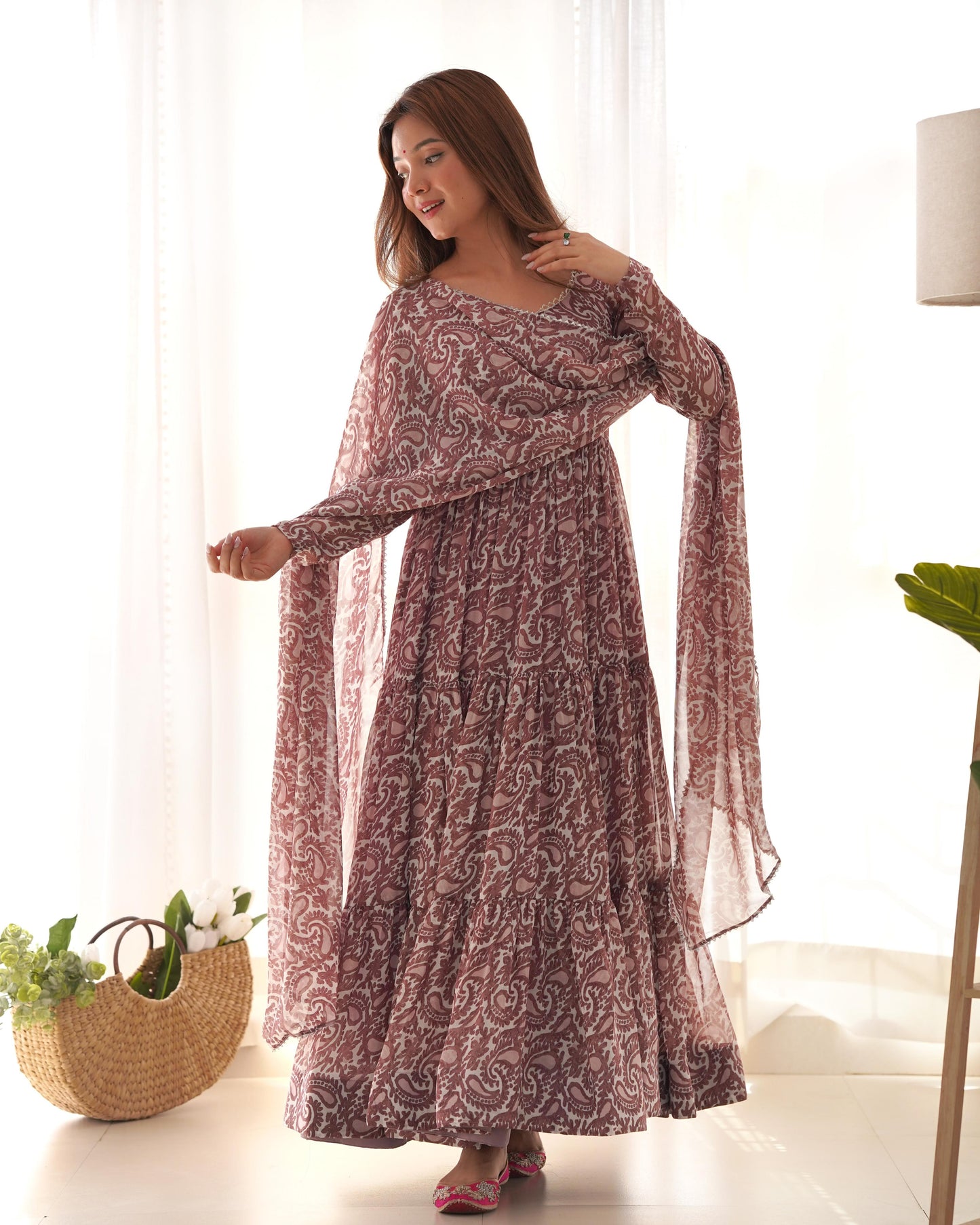 Georgette Printed Anarkali