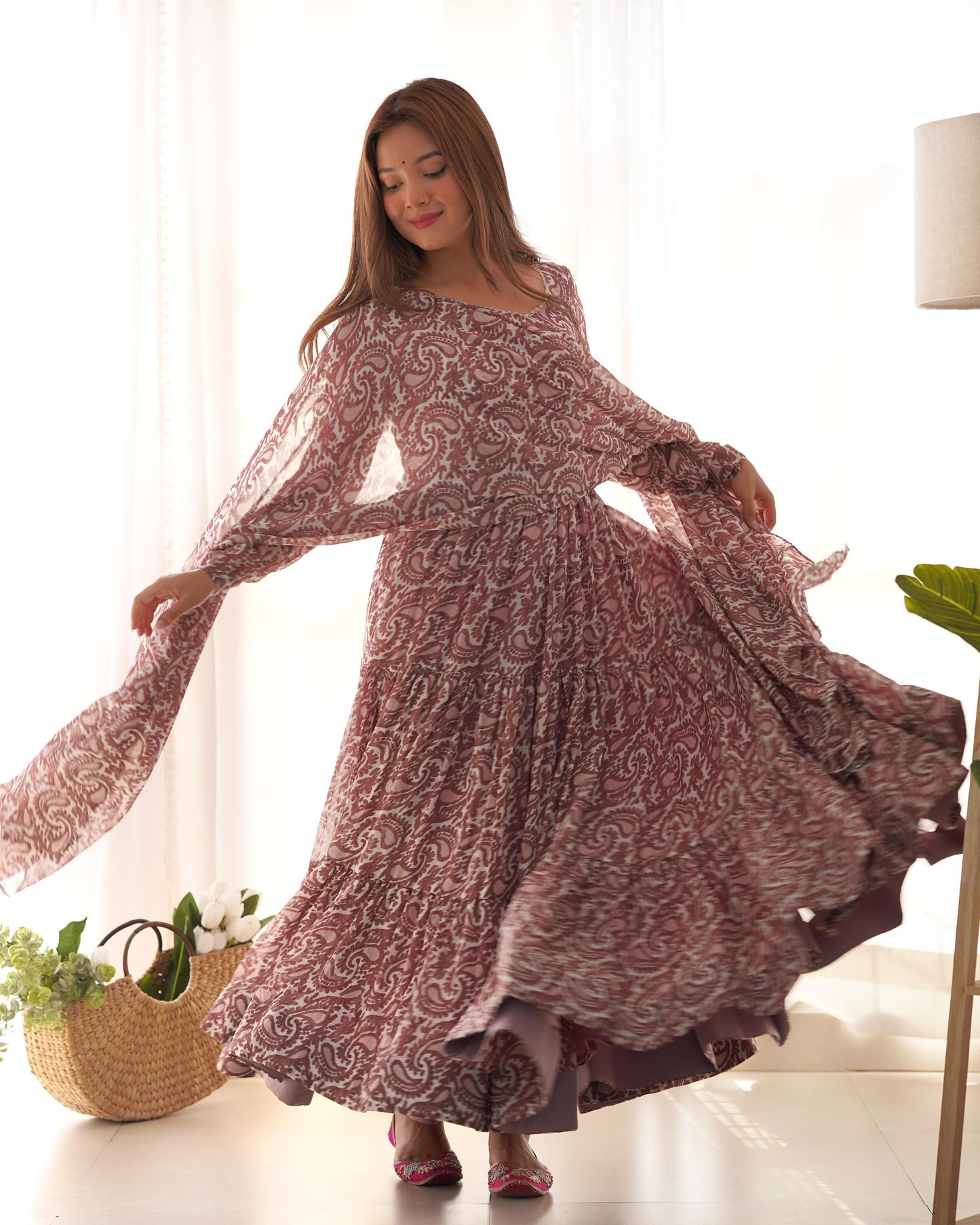 Georgette Printed Anarkali