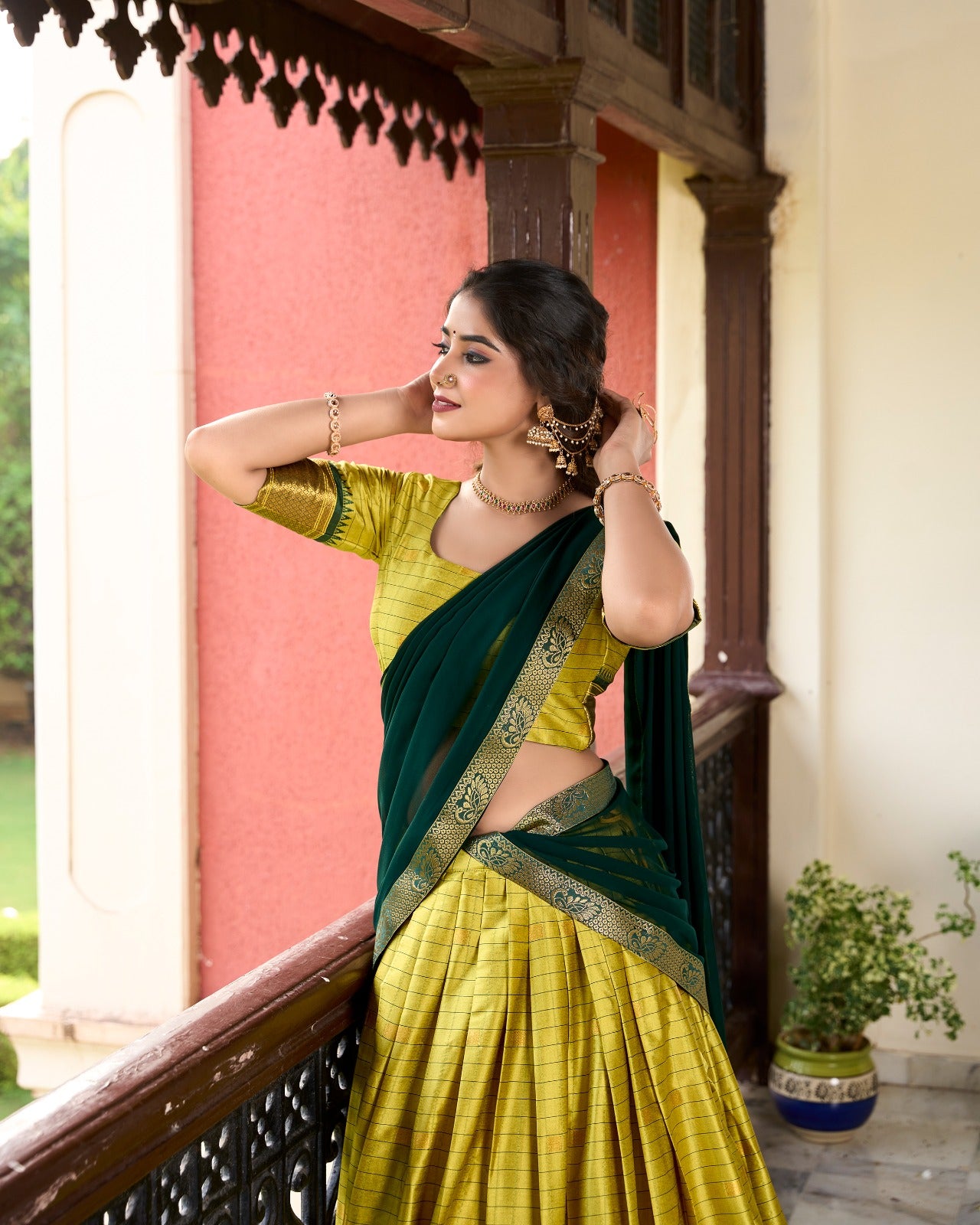 Paithani Cotton Silk Lehenga Set