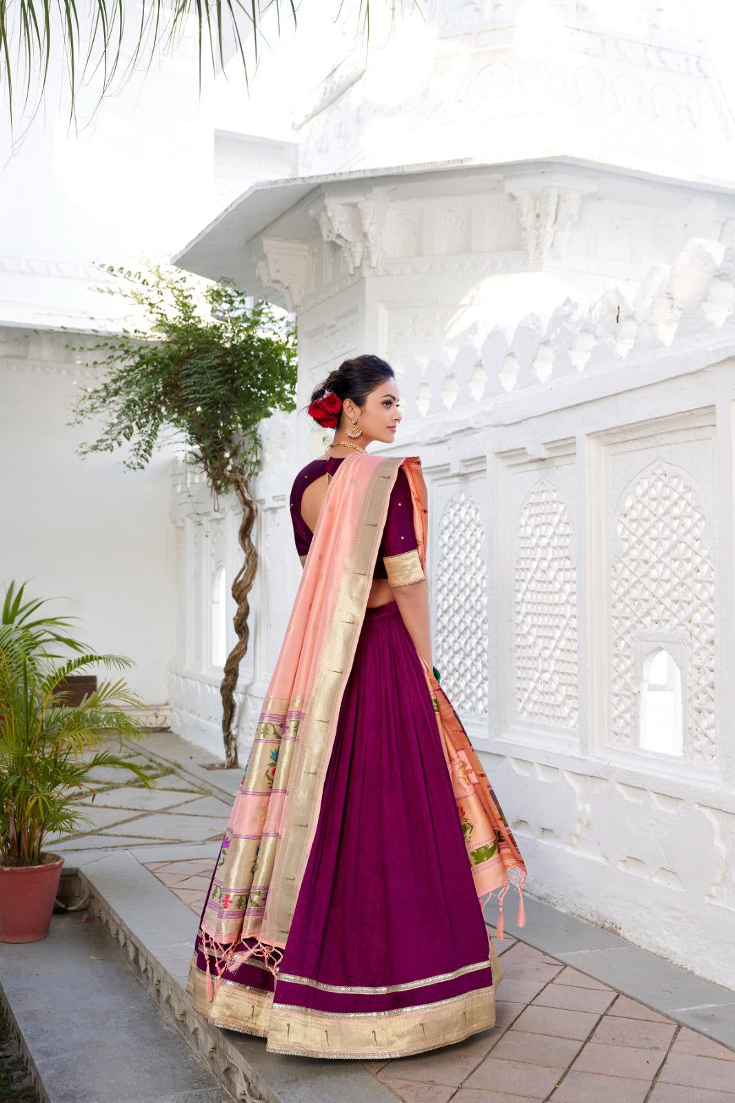 Vibrant Fresh Silk Paithani Lehenga