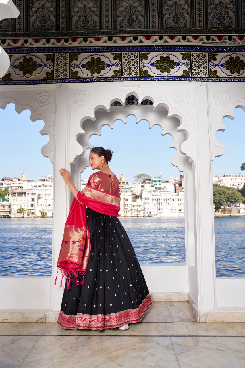 Soft Pastel Paithani Style Lehengha Choli