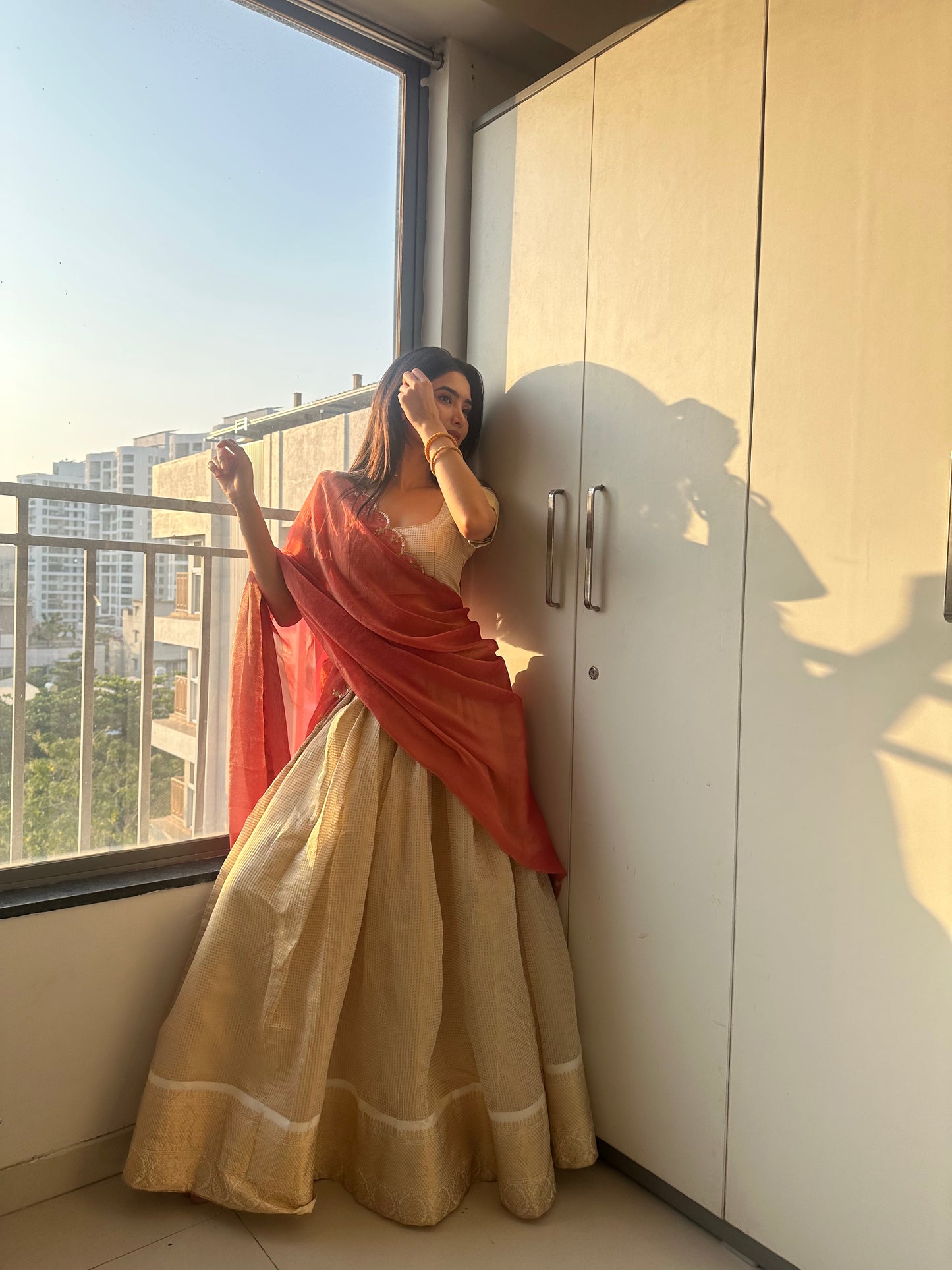Isha’s Ivory Daydream Lehenga Set
