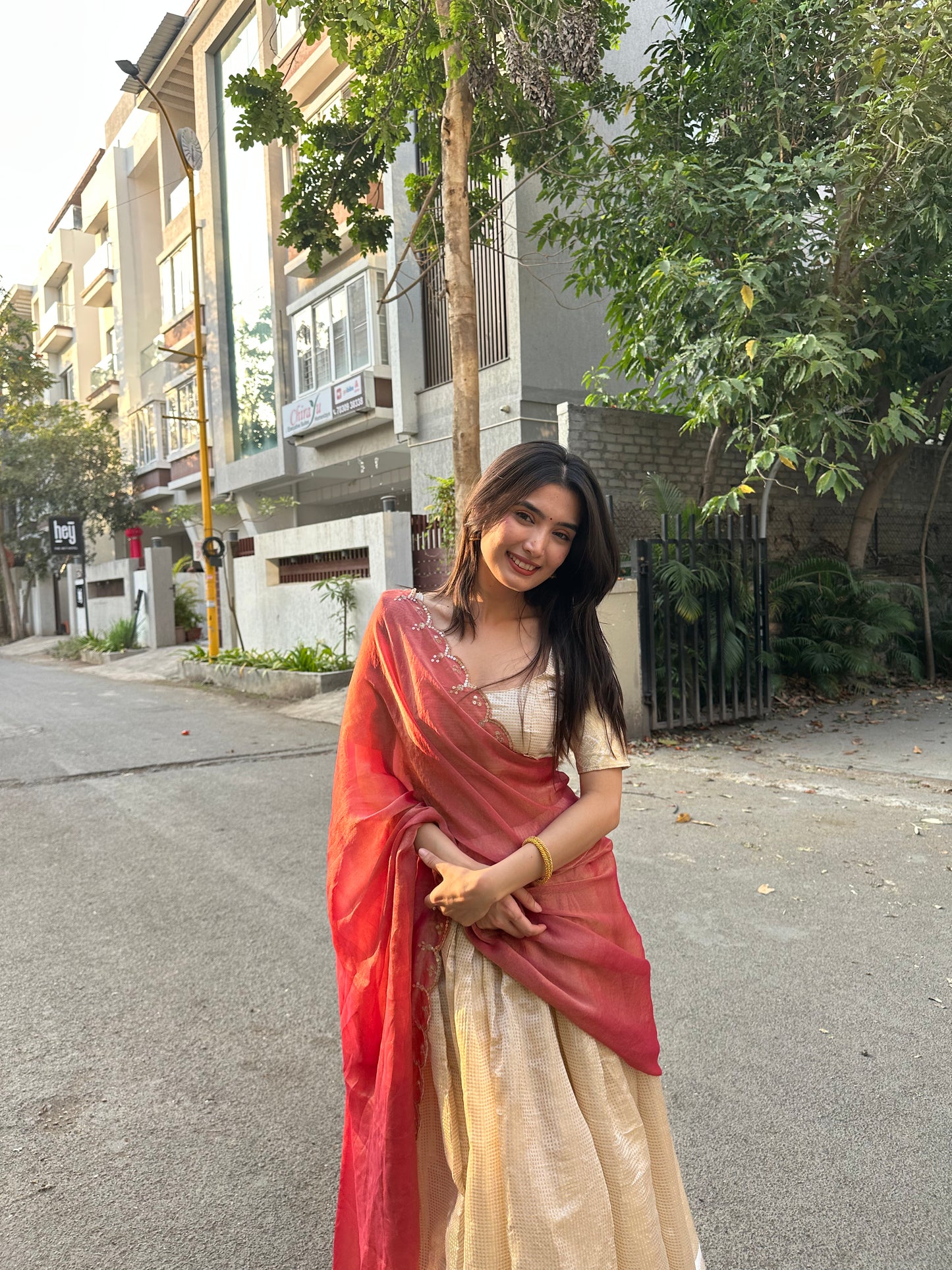 Isha’s Ivory Daydream Lehenga Set