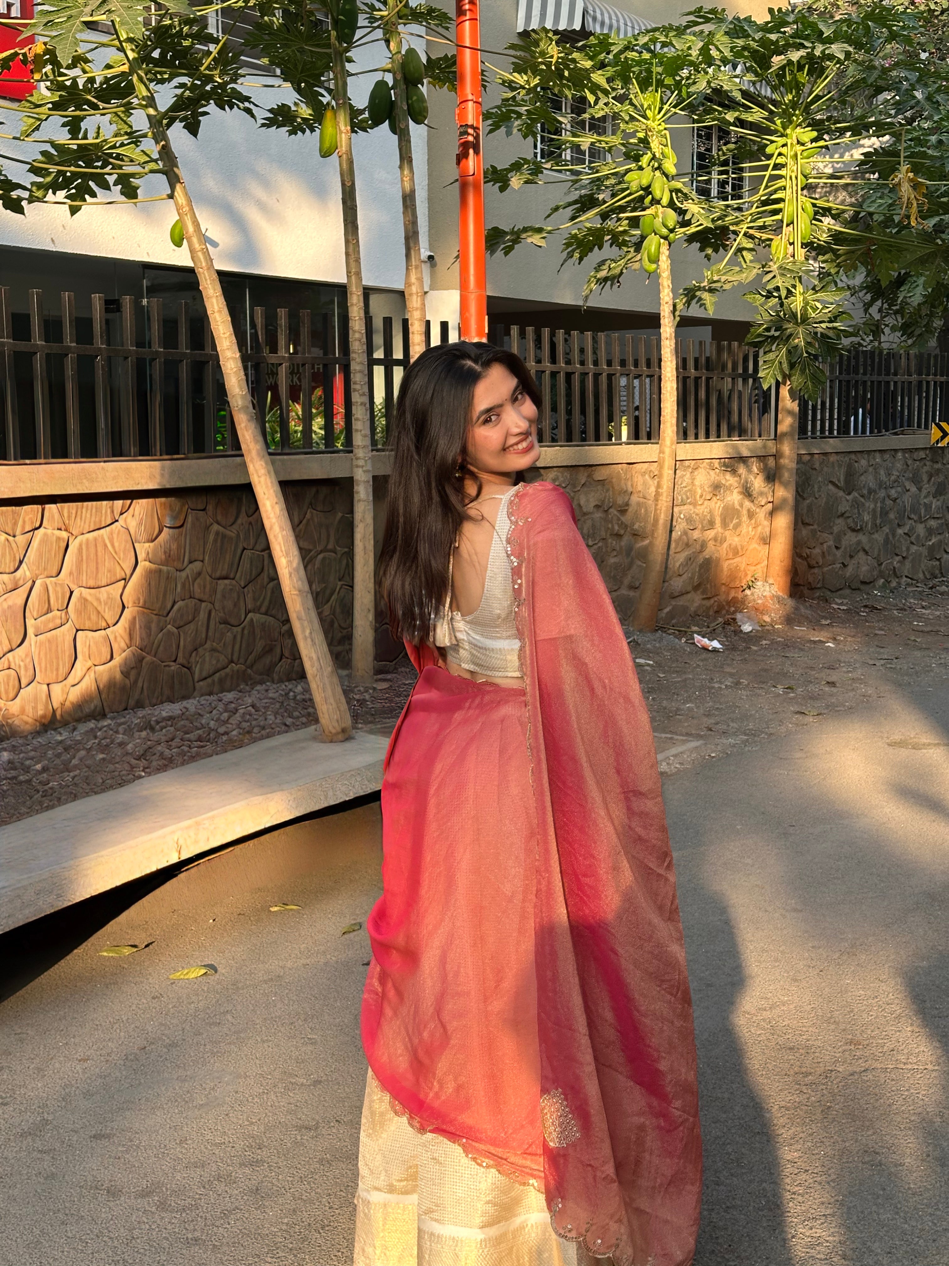 Isha’s Ivory Daydream Lehenga Set