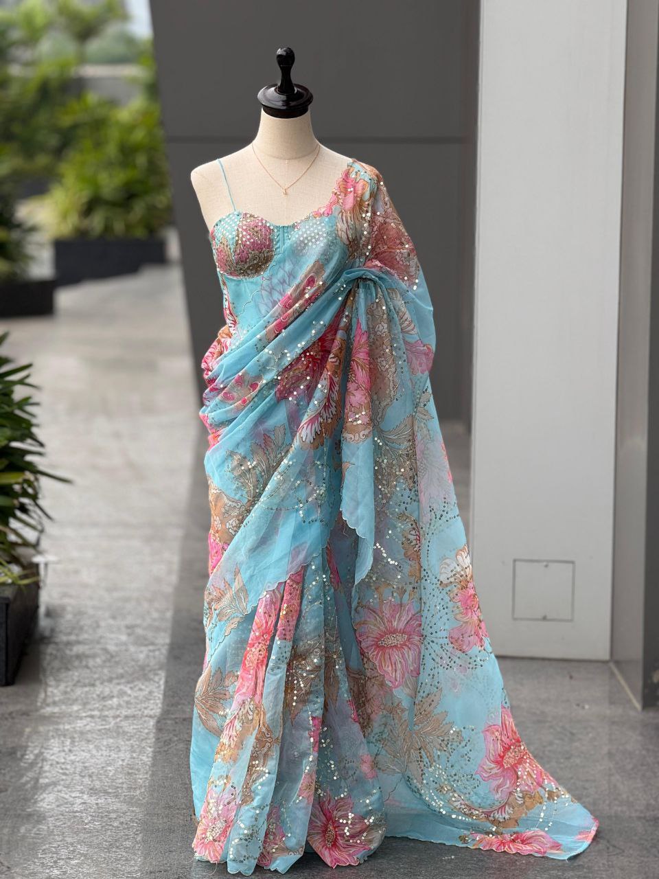 Soft Glaze Corset Saree