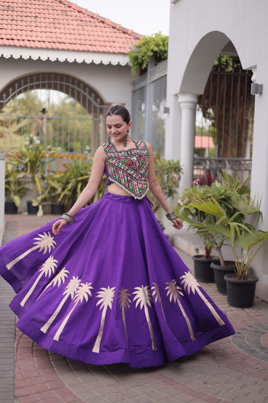 Coconut Gota Roman Navratri Lehenga Choli