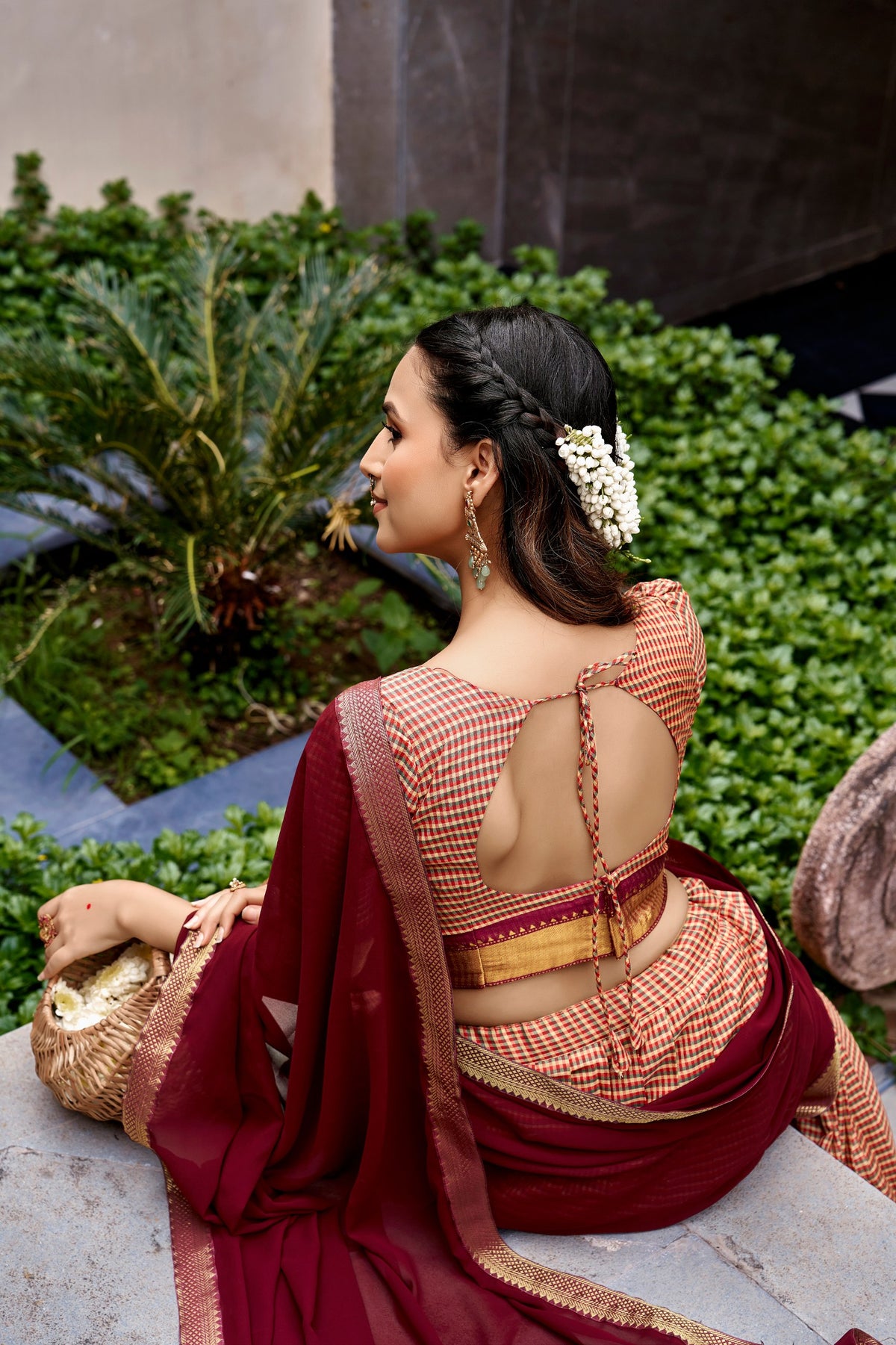 Kanchi Cotton Lehenga Set with Zari Border