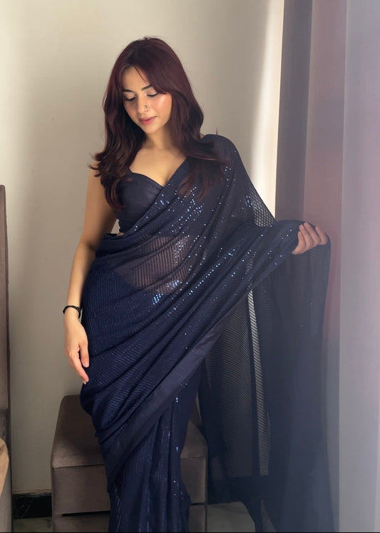 Celestial Sparkle Saree