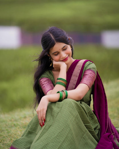Royale Zari Weaving Lehenga Set