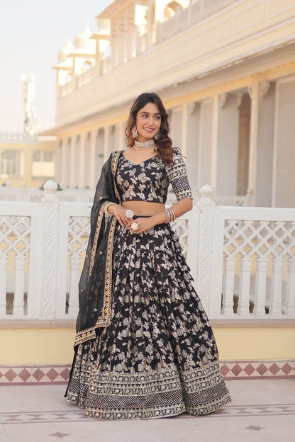 Pure Viscose Jacquard Lehenga Choli - Gracious You