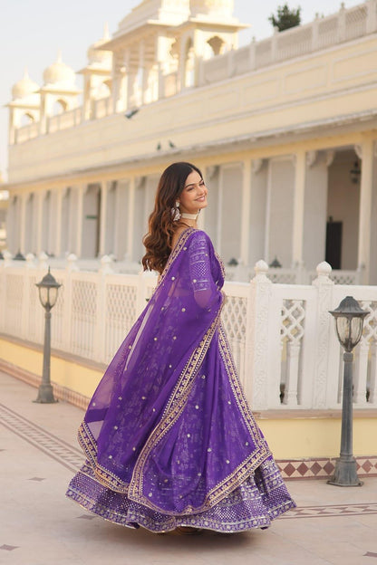 Pure Viscose Jacquard Lehenga Choli - Gracious You