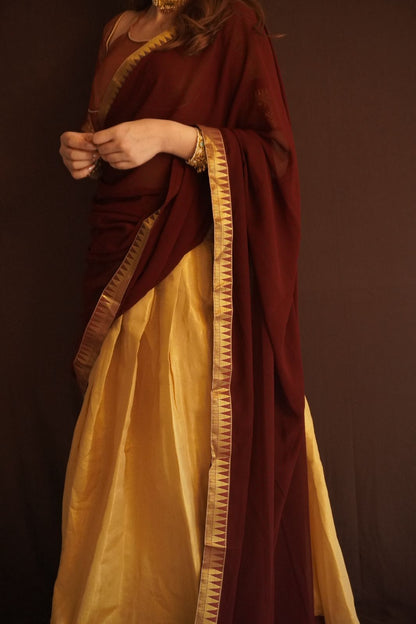 Classic South Indian Half Saree