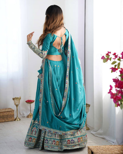 Noor-E-Sequin & Threadwork Lehenga Set