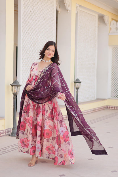 Floral Anarkali Suit - Gracious You