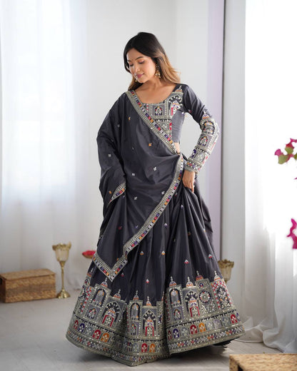 Noor-E-Sequin & Threadwork Lehenga Set