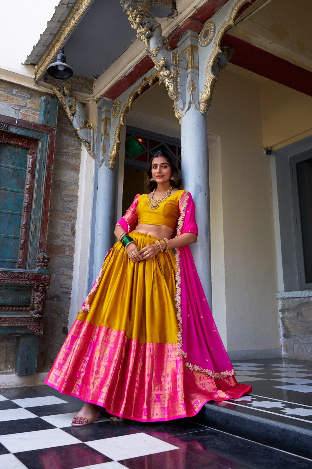 Graceful South Indian Lehenga Set