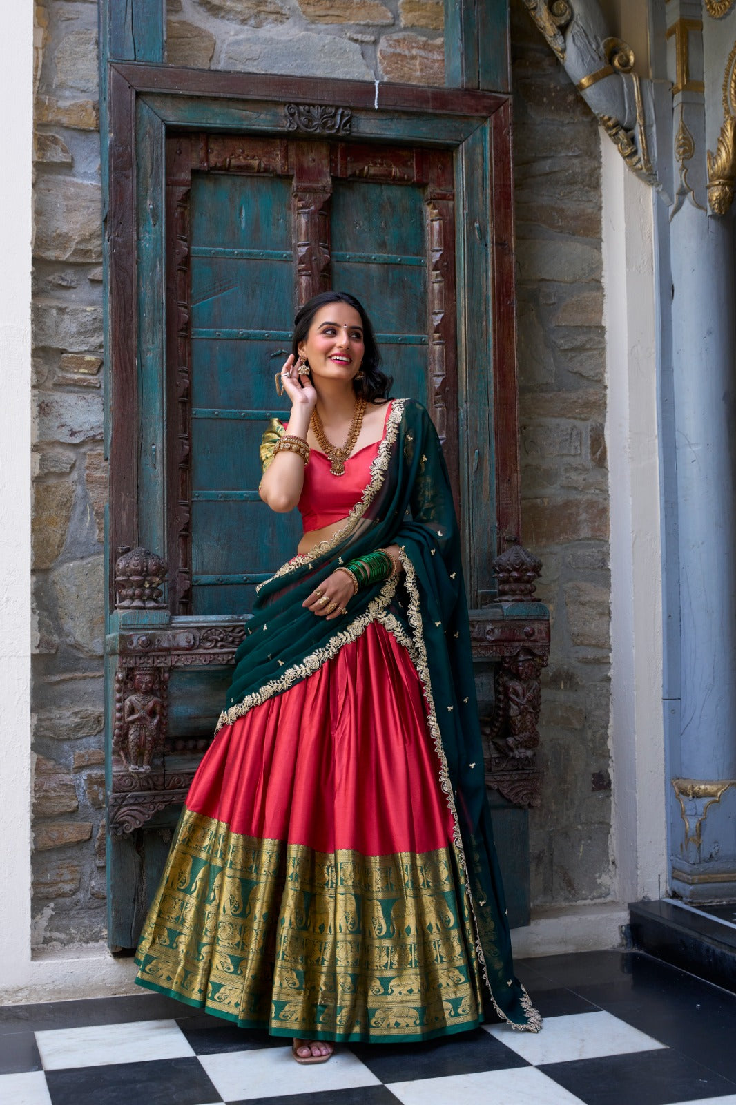 Graceful South Indian Lehenga Set