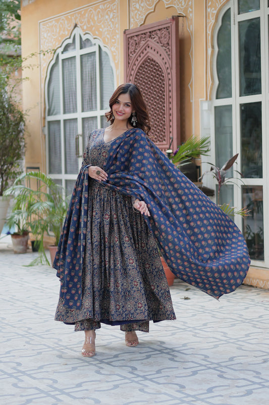 Summer Printed Cotton Kurti Set
