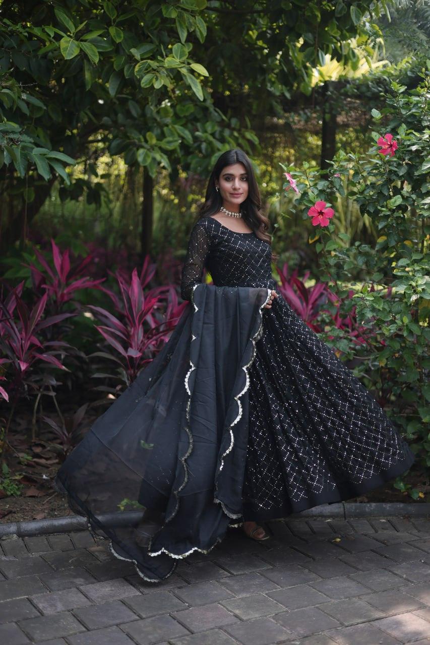 Glam Multi Viscose Gown - Gracious You