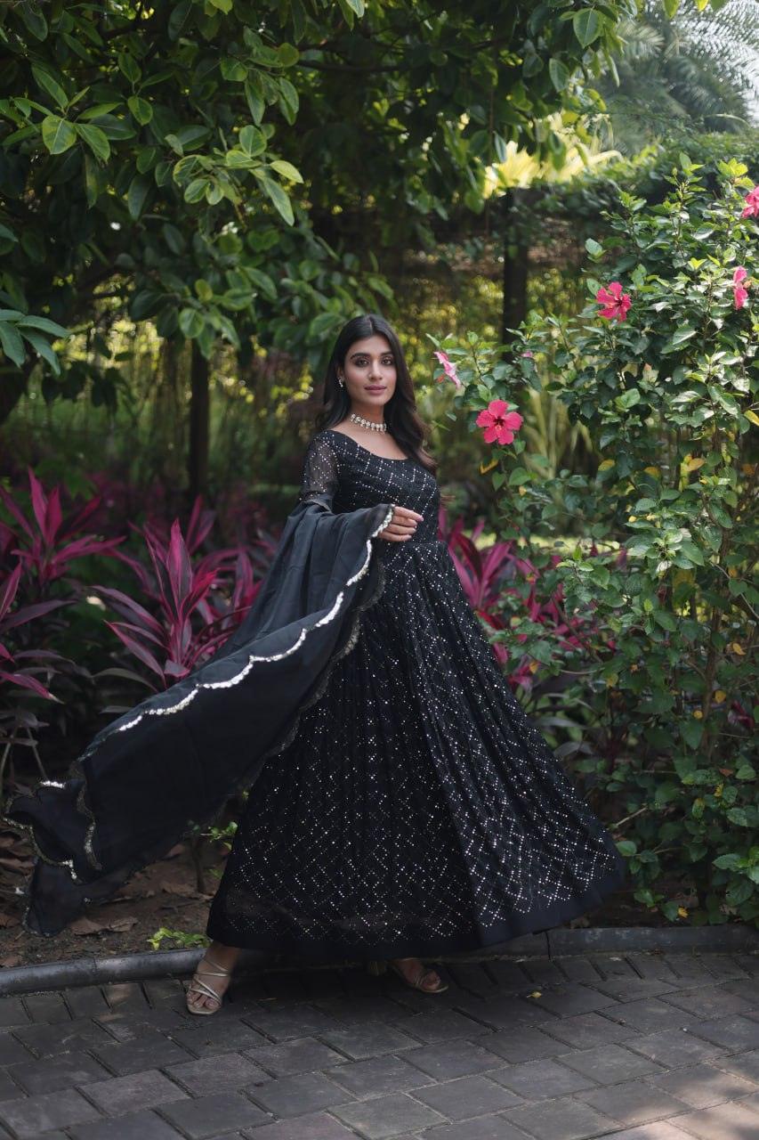 Glam Multi Viscose Gown - Gracious You