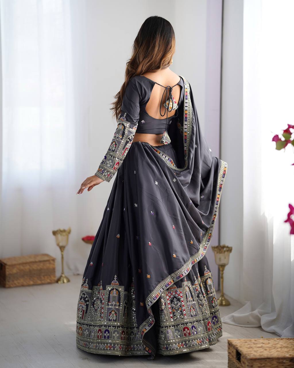 Noor-E-Sequin & Threadwork Lehenga Set