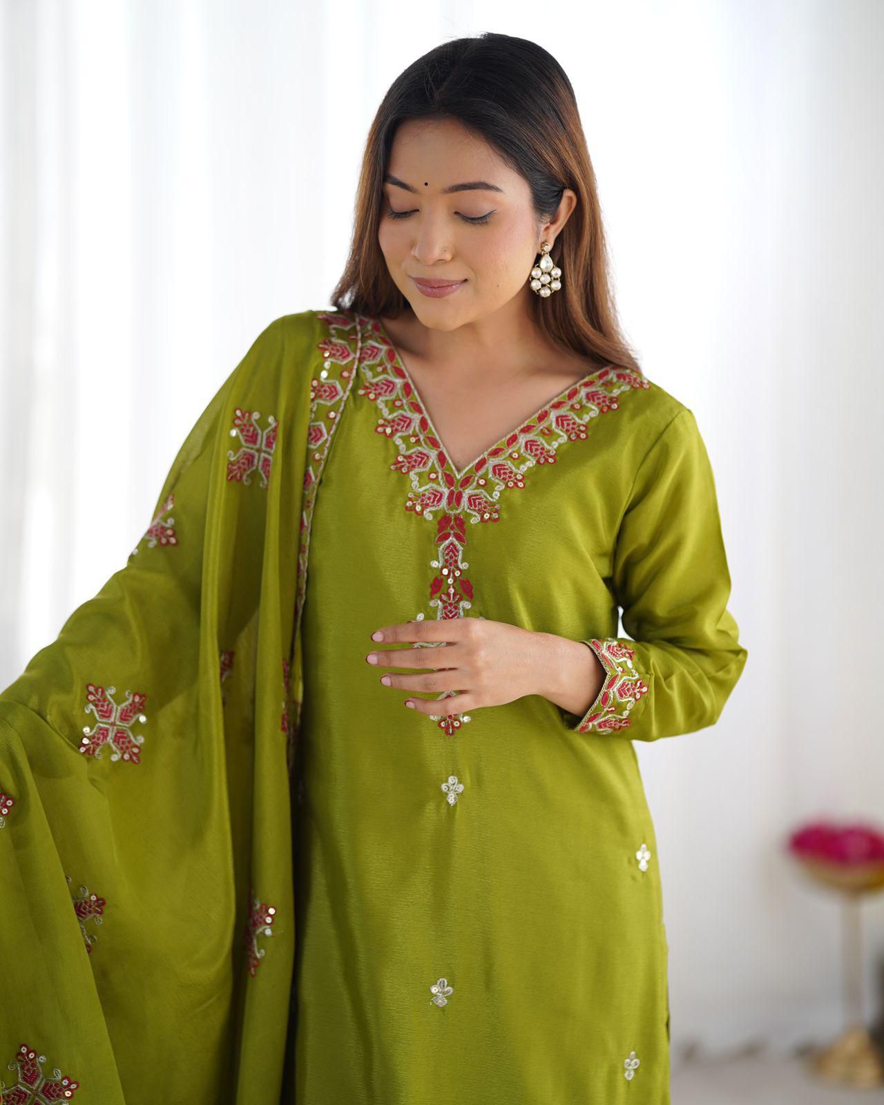 Summer Ease Embroidered Kurta Set