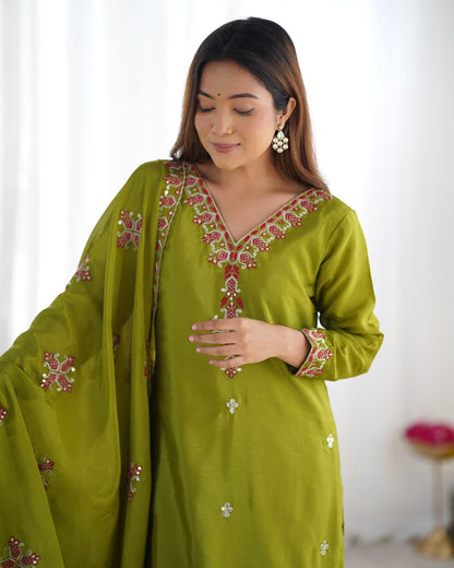 Summer Ease Embroidered Kurta Set