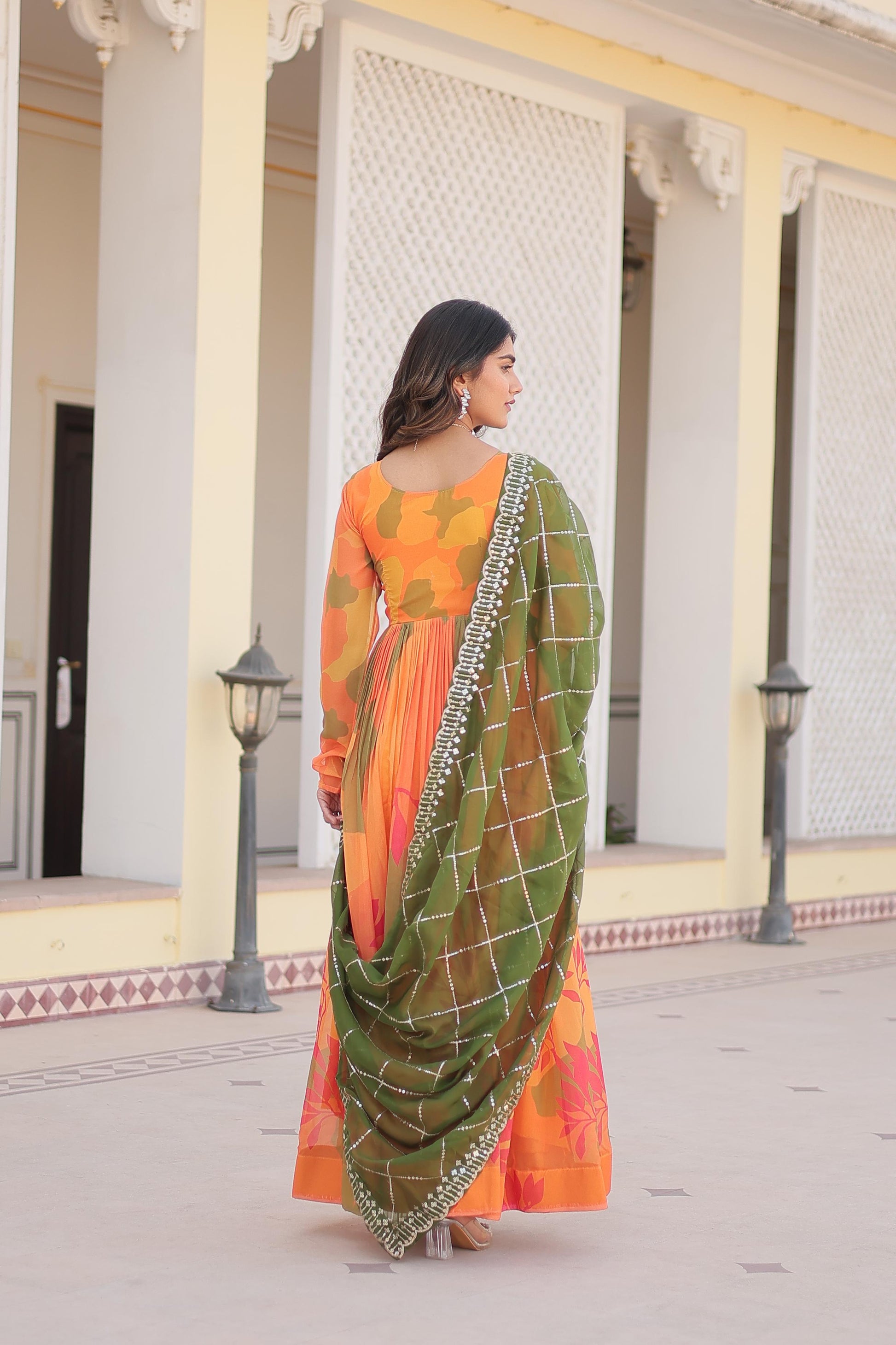 Floral Anarkali Suit - Gracious You