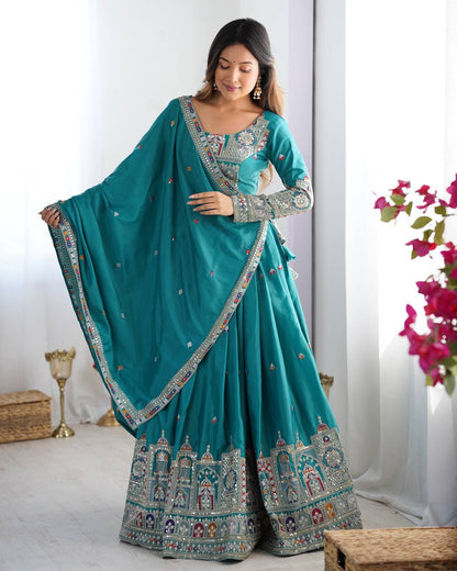 Noor-E-Sequin & Threadwork Lehenga Set