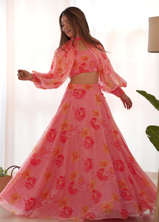 Petal Kissed Dreams Lehenga Set