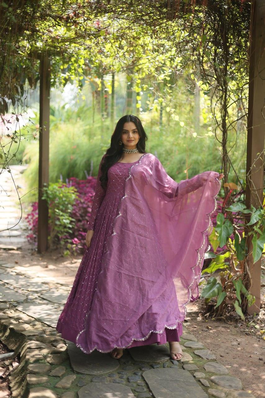 Glam Multi Viscose Gown - Gracious You