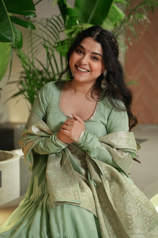 Festive Bloom Anarkali Edit