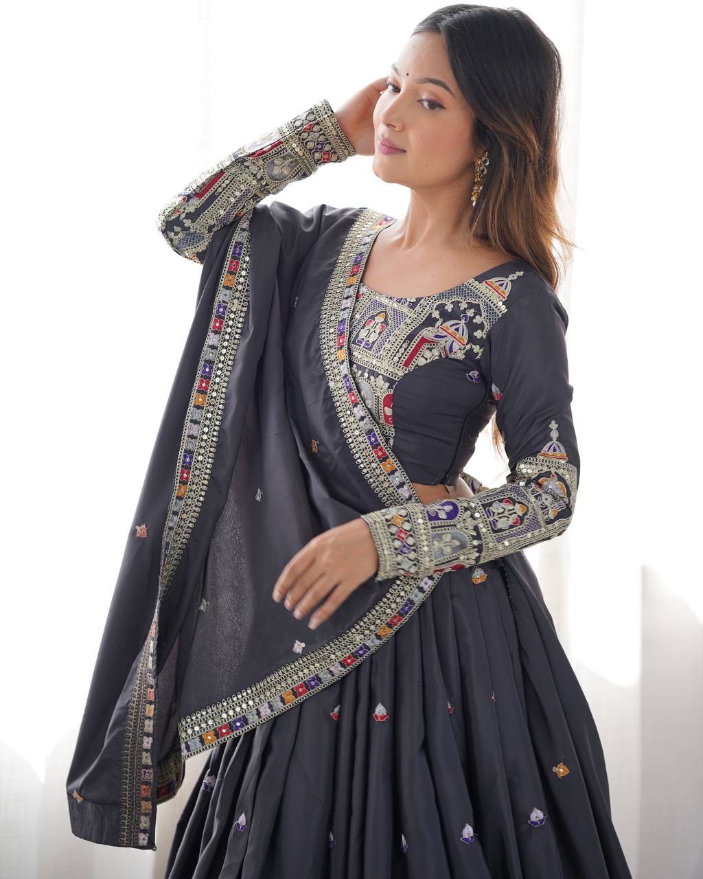 Noor-E-Sequin & Threadwork Lehenga Set