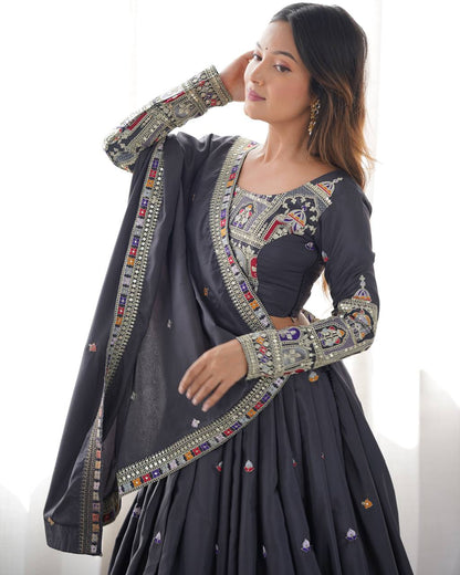 Noor-E-Sequin & Threadwork Lehenga Set