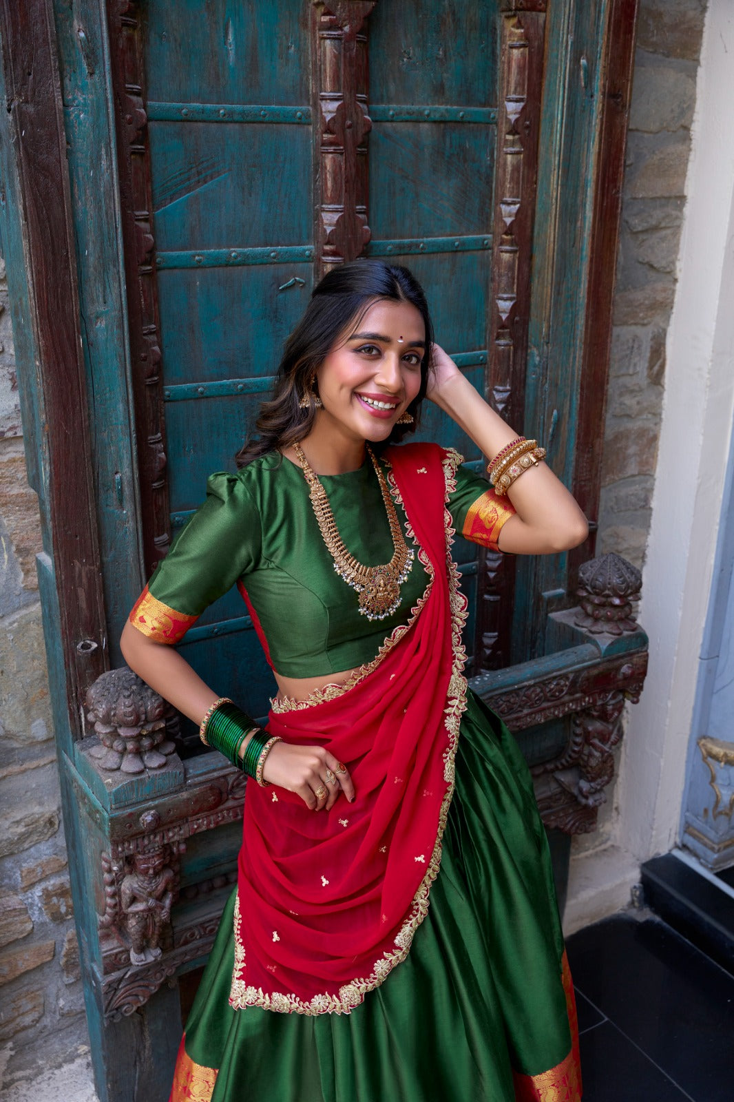 Graceful South Indian Lehenga Set