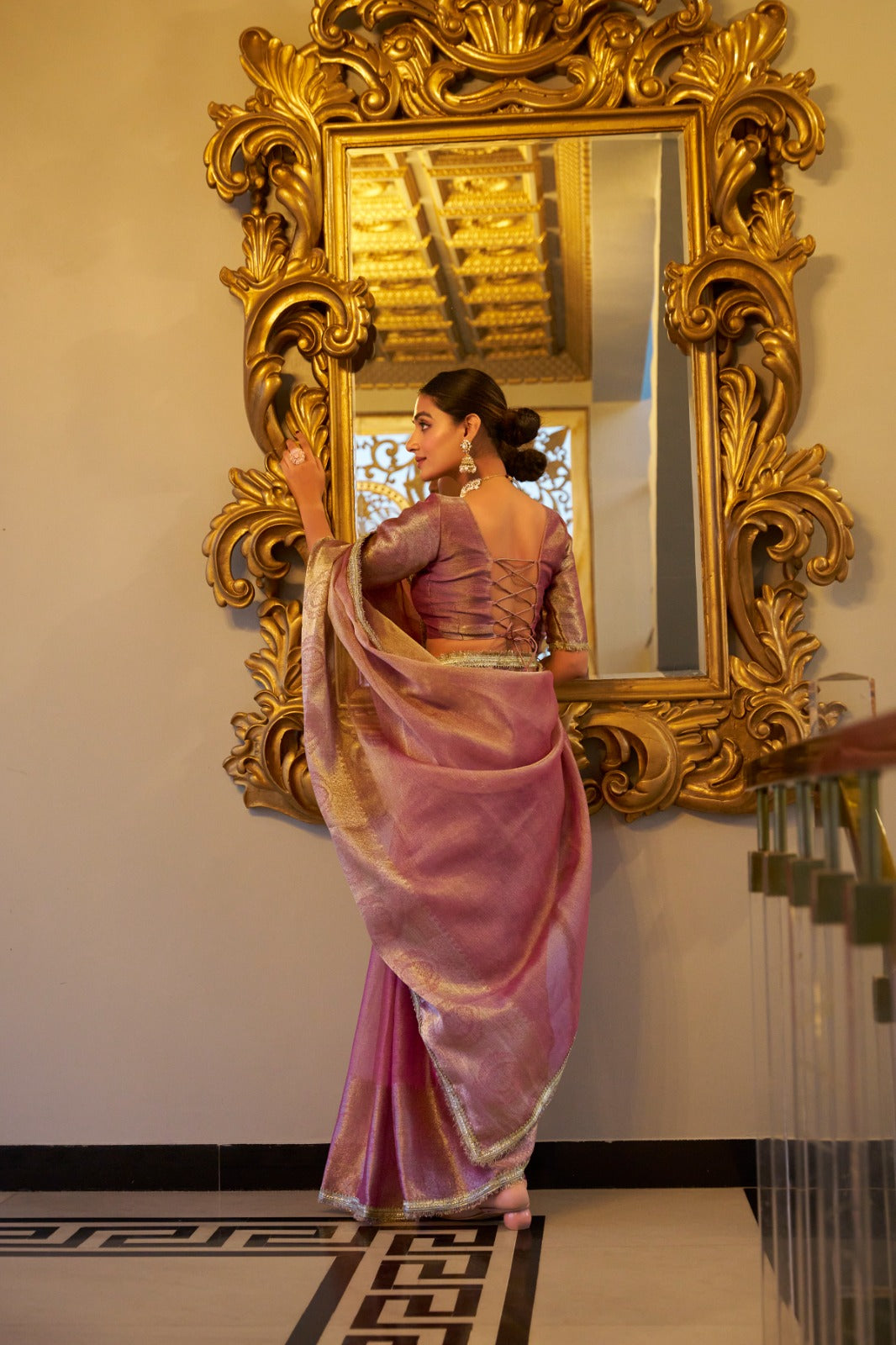 Soft Shimmer In Zari & Sequins Saree