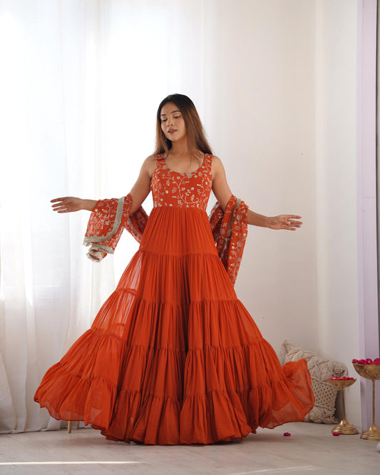 Graceful Georgette Anarkali Set Collection