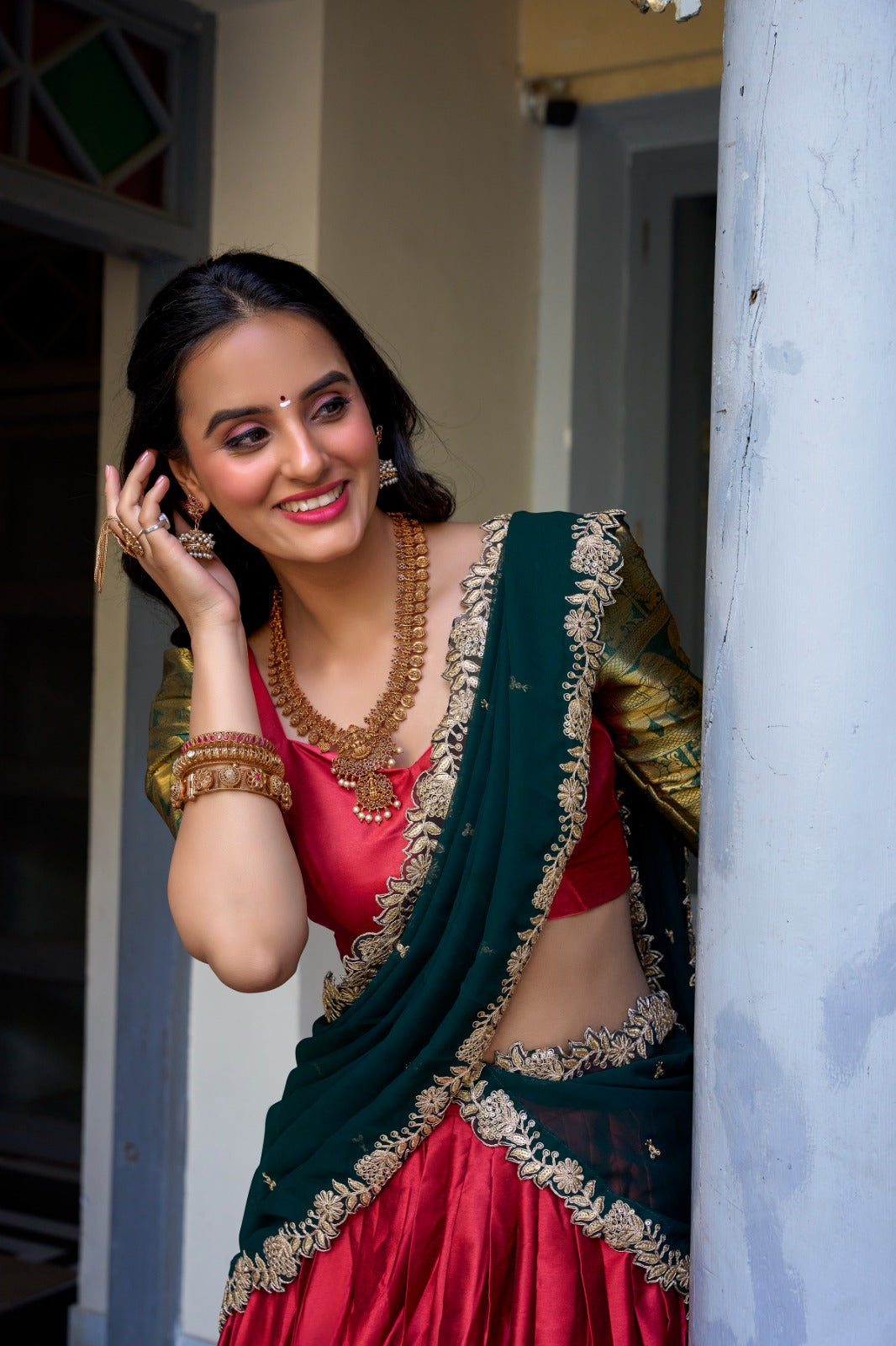 Graceful South Indian Lehenga Set