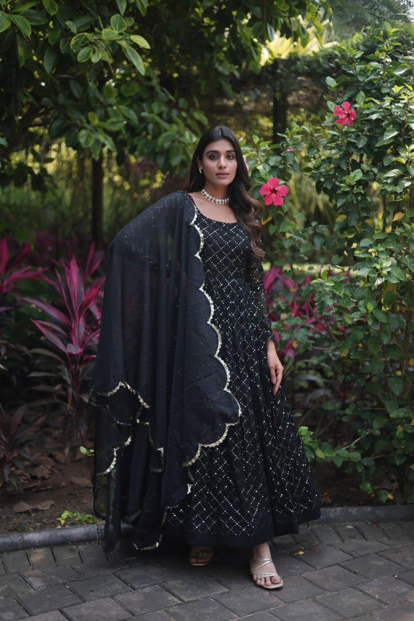 Glam Multi Viscose Gown - Gracious You