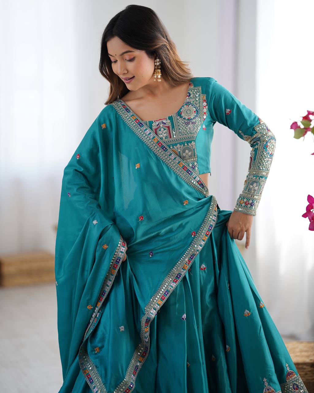 Noor-E-Sequin & Threadwork Lehenga Set
