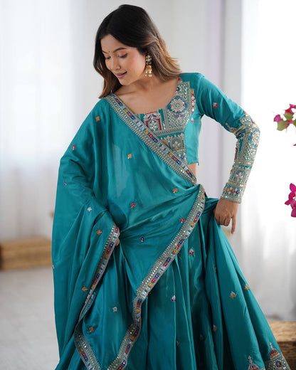 Noor-E-Sequin & Threadwork Lehenga Set